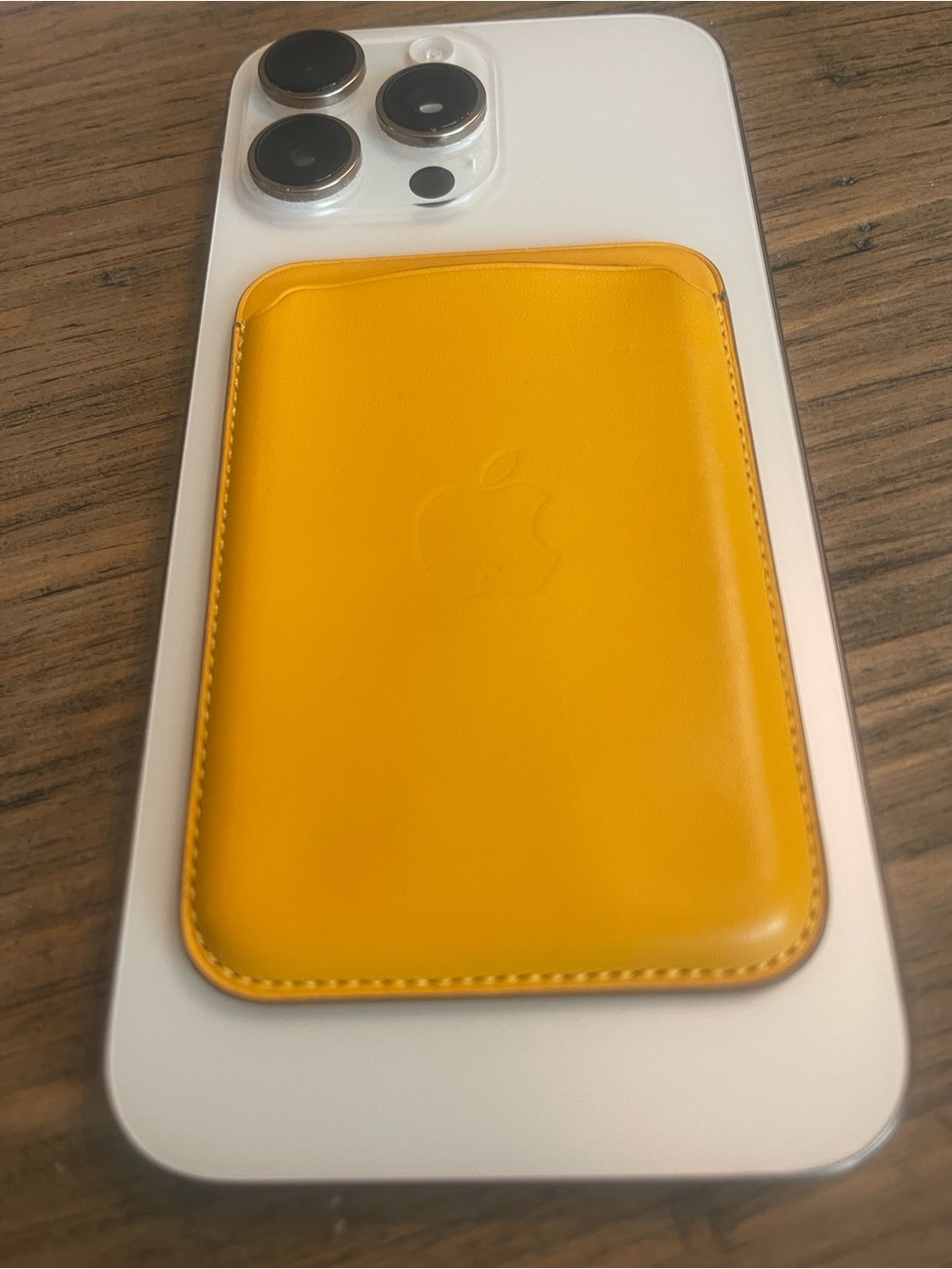Apple Orange Magnetic Leather Wallet for iPhone